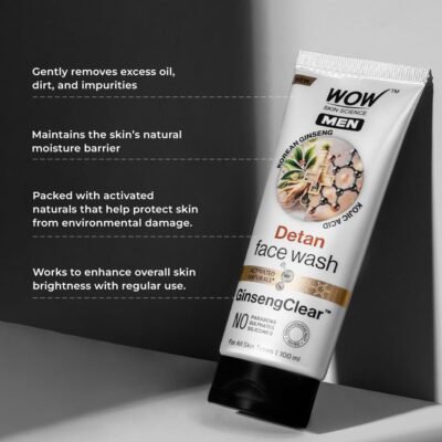 WOW Skin Science MEN Detan Face Wash Gel