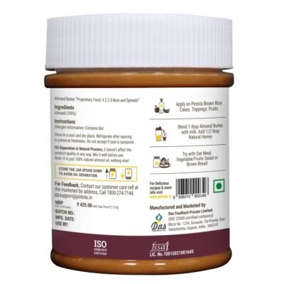 Pintola Almond Butter Crunchy 200g