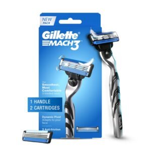 61ND4N0URCL._SL1500_ GILLETTE Mach 3 Shaving Razor + 2 Cartridges