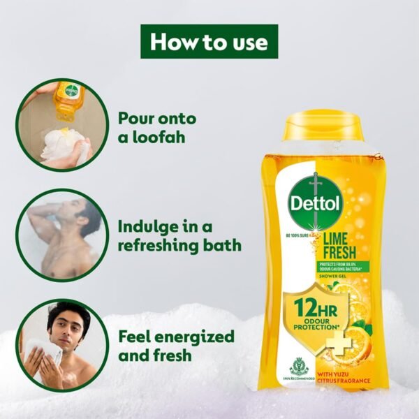 61RBKyxMEbL._SL1100_ Dettol Lime Fresh Body Wash - Soap-Free and Odour Protection
