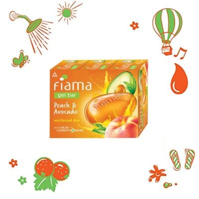 Fiama Gel Bar Peach and Avocado (Pack of 3)