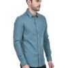 Numero Uno Men's Solid Turquoise Shirt