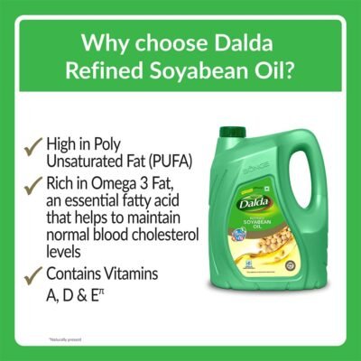 Dalda Refined Soyabean Oil - 5 Liter Jar