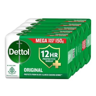 Dettol Original Bathing Soap Bar Pack of 5