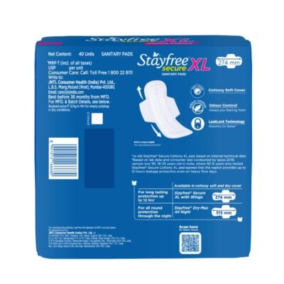 Stayfree Secure XL - Cottony Soft Sanitary Pads Combo