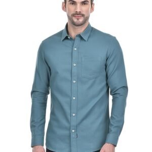 num Numero Uno Men's Solid Turquoise Shirt