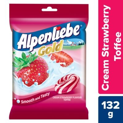 Alpenliebe Gold Cream Strawberry Candy Pouch