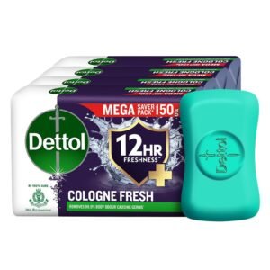 61zl0hhQrdL._SL1000_ Dettol Cologne Fresh Bathing Soap Bar - 12-Hour Freshness