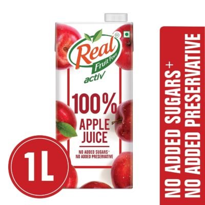 Real Active 100% Apple Juice - 1L