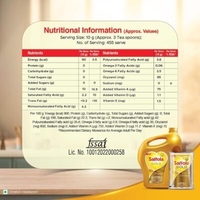 Saffola Gold Refined Cooking Oil