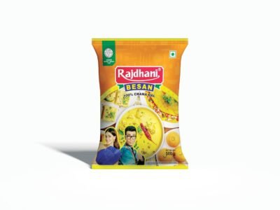 Rajdhani Organic Besan Flour (500g Pack)