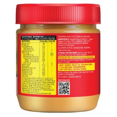 Saffola Peanut Butter with Jaggery - Creamy & Wholesome