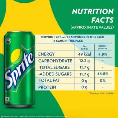 Sprite Lemon-Lime Cold Drink, 300ml (Pack of 6)