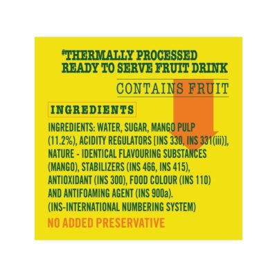 Frooti Mango Drink 125 ml (Pack of 10)