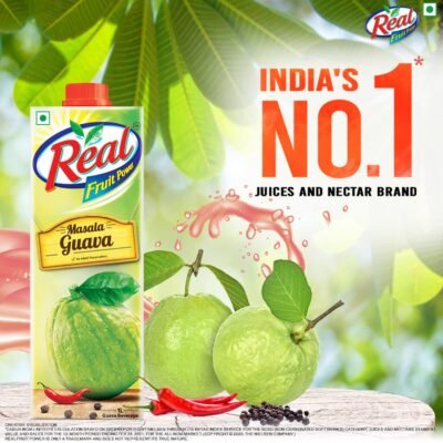 DABUR Real Masala Guava Fruit Nectar Juice - 1L