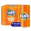 FANTA® Orange Flavored Drink - Pack of 6 Cans