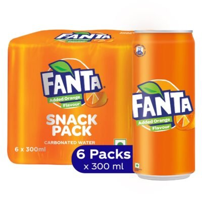 FANTA® Orange Flavored Drink - Pack of 6 Cans