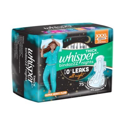 Whisper Bindazzz Nights 20 XXXL Sanitary Pads