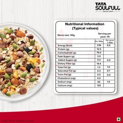 Tata Soulfull 0% Added Sugar Millet Muesli, 700g