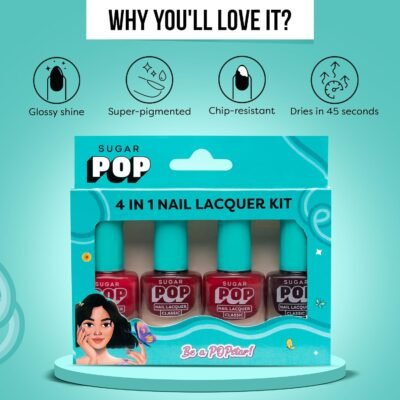 SUGAR POP 4-In-1 Matte Finish Nail Lacquer Kit