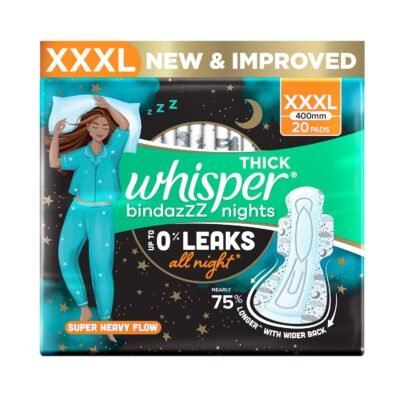 Whisper Bindazzz Nights 20 XXXL Sanitary Pads