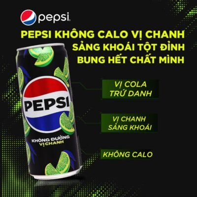 PEPSIS Lemon No Sugar Cans - Pack of 6