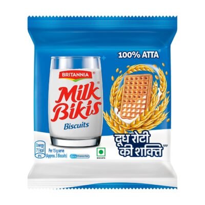 Britannia Milk Bikis Biscuits Pouch(Weight May Vary),280/190.5 Gm