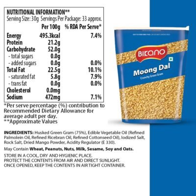 Bikano Moong Dal Salted 1kg