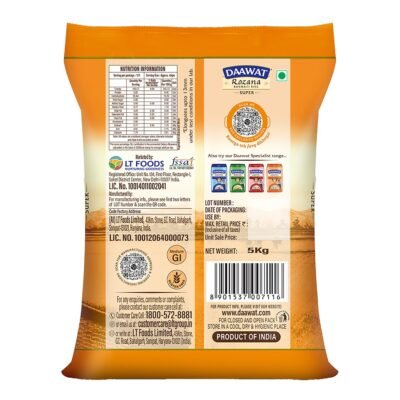 Daawat Rozana Super Basmati Rice 5Kg