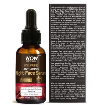 WOW Skin Science Night Face Serum