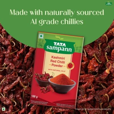 Tata Sampann Kashmiri Red Chilli Powder, 100g