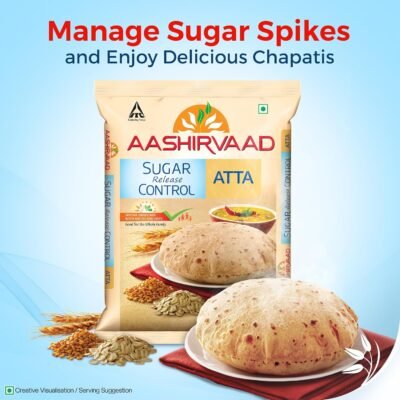 Aashirvaad Sugar Release Control Atta - 1kg Pack