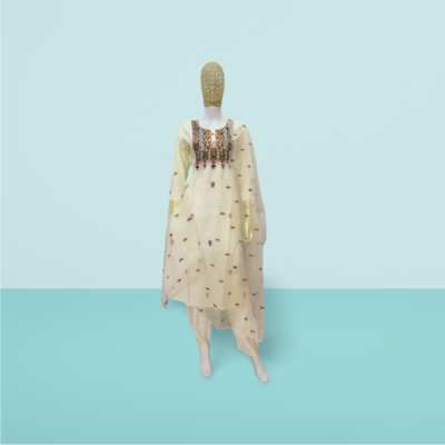 Paris Fashion Cream Colour Suit for Women