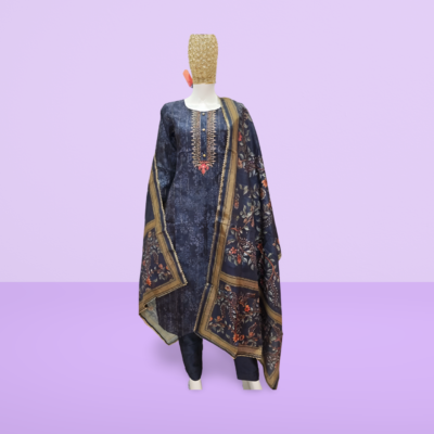 Paris Fashion Navy Blue Women's Suit