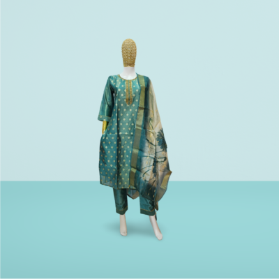 Fancy Suit and Pant with Cotton Lycra Dupatta for Women