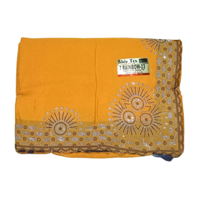 Rainbow dark yellowish Women Stylish Saree