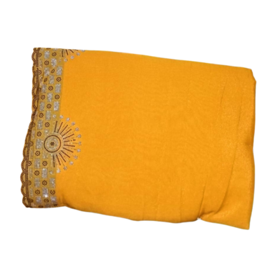 Rainbow dark yellowish Women Stylish Saree