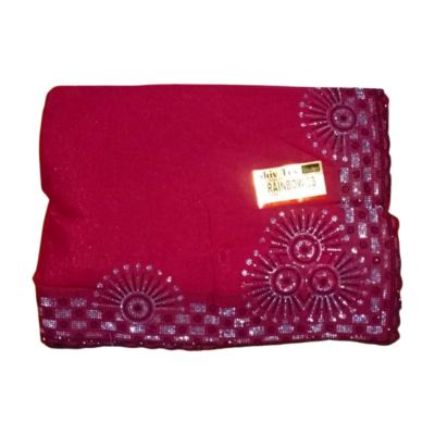 Rainbow style pure fabric Women Stylish Saree