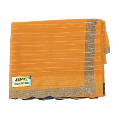 Jems Yellow Women's Saree
