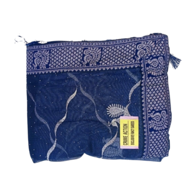 Elegant Crime Action Women's Net Sarees