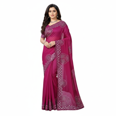 Rainbow style Vibraa Women's Saree