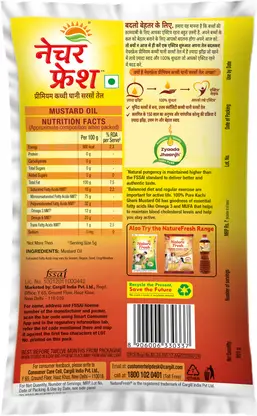 Nature Fresh Premium Kachi Ghani Mustard Oil