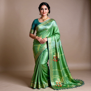 qwen-image-edit_create-a-image-women-drassing-a (1) Jimychu Kanya Pujan Women's Stylish Saree