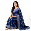 Elegant Crime Action Women's Net Sarees