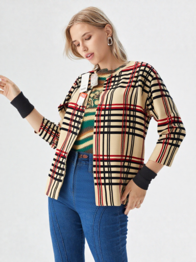 Girls Cotton Full Sleeves Shrug with Pocket