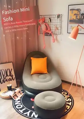 Velvet 2 Seater Inflatable Lounge Chair | Air Sofa