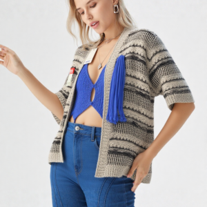 Women's Cotton Full Sleeves Shrug with Pocket