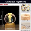 3D Astronaut Crystal Ball LED Lamp
