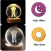 3D Astronaut Crystal Ball LED Lamp