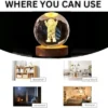 3D Astronaut Crystal Ball LED Lamp
